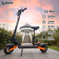 KuKirin G2 Max for adult Electric Scooter 48V 20Ah Battery 80KM Range 1000W Motor E-Scooter 55 km/h Speed 10 ″ Tires E-Scooter