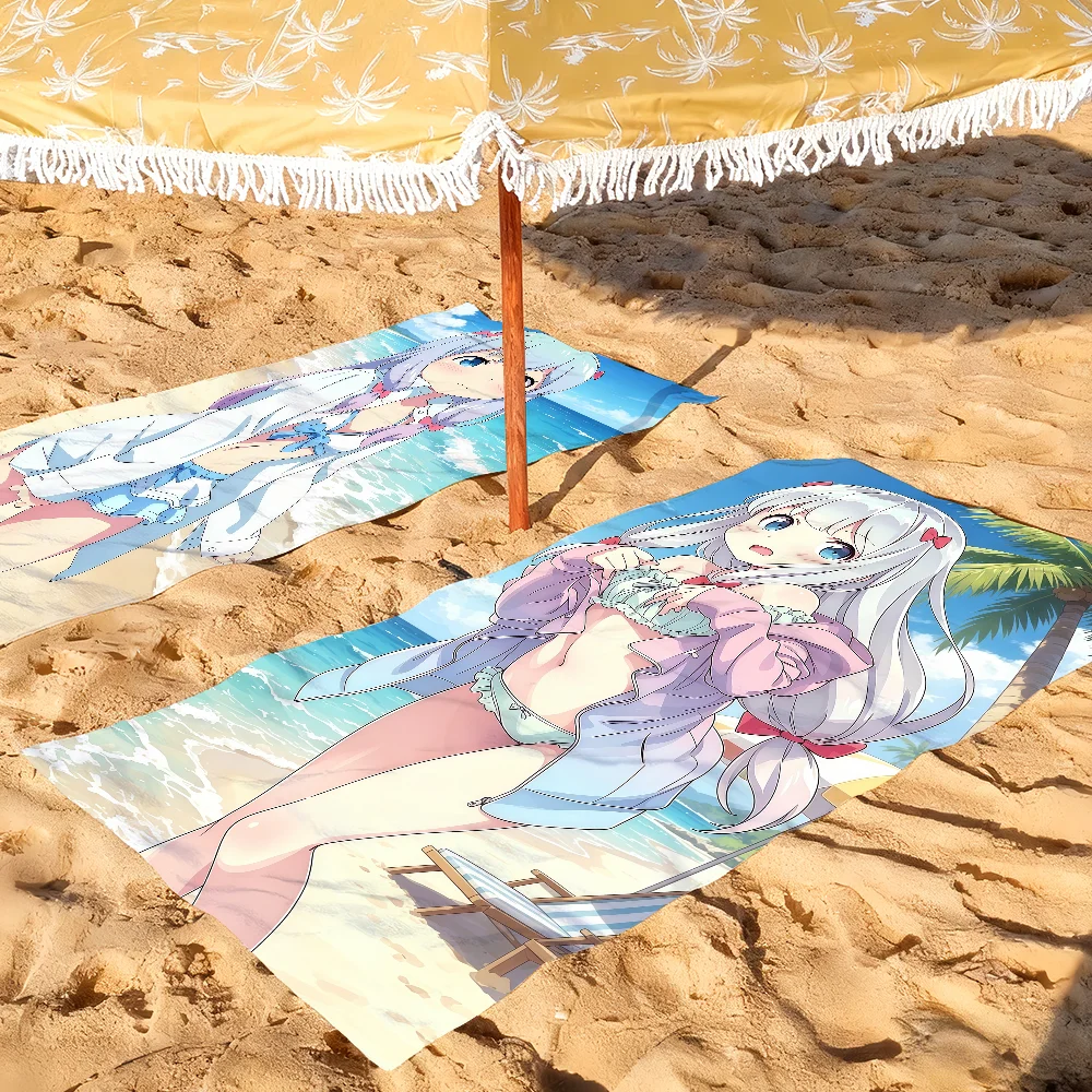 Anime I-Izumi Sagiri Beach Towel For Beaches Yoga Studios Gyms Hot Springs Swimming Pools And Picnics
