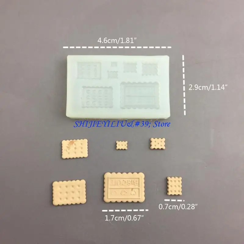 E21F Miniature Bread Silicone Mold Bread Biscuit-Resin Molds Cookie Bread Doughnut
