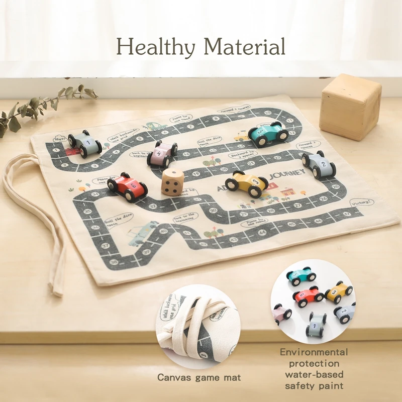 Juego Montessori de madera tráfico urbano para niños - imagen 3