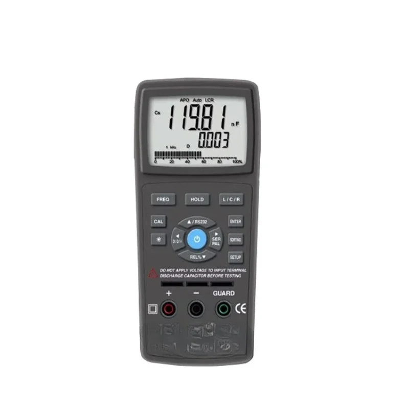 Handheld Professional Digital Bridge Inductor High Precision RS-232 Communication Multimeter