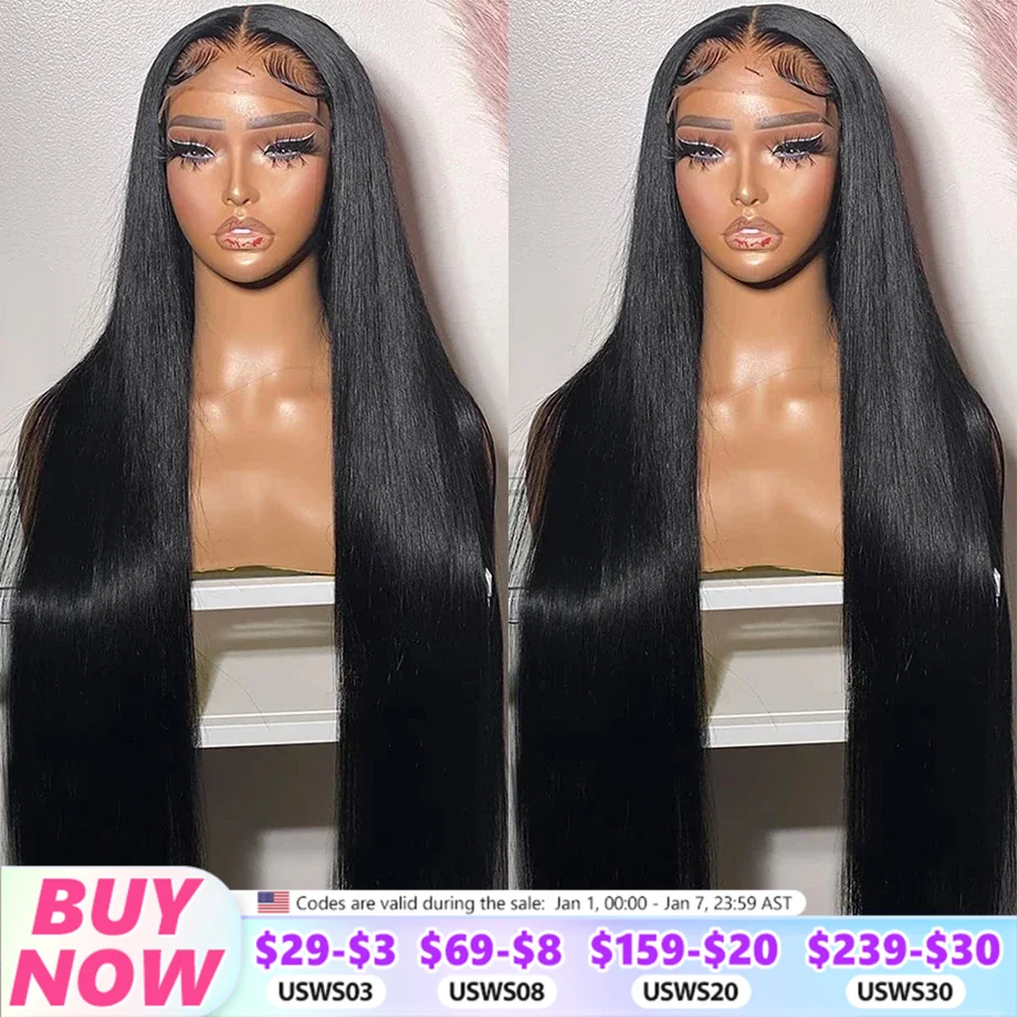 

360 HD Full Lace Human Hair Wig Bone Straight 13x6 Lace Front Wig 13x4 HD Transparent Lace Frontal Wigs For Women Closure Wig