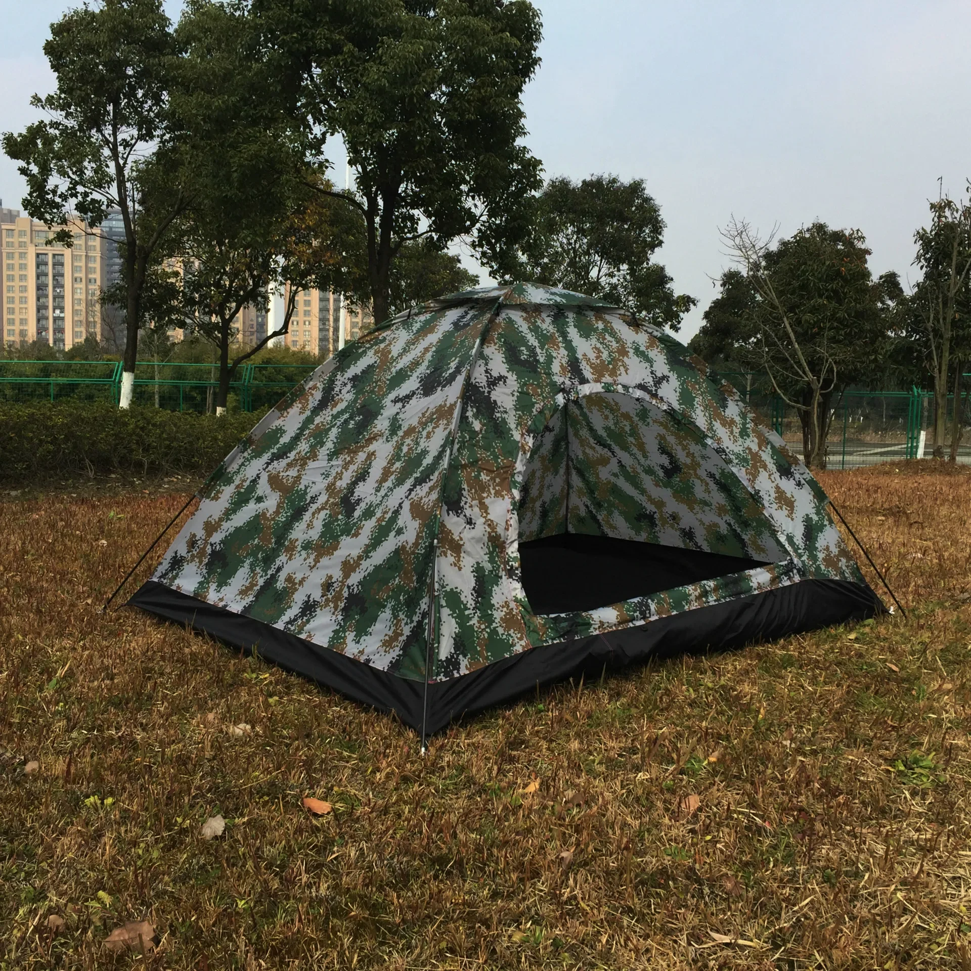 Ultralight Camping Tent Single Layer Portable Tent Anti-UV Coating  for Outdoor Beach Fishing