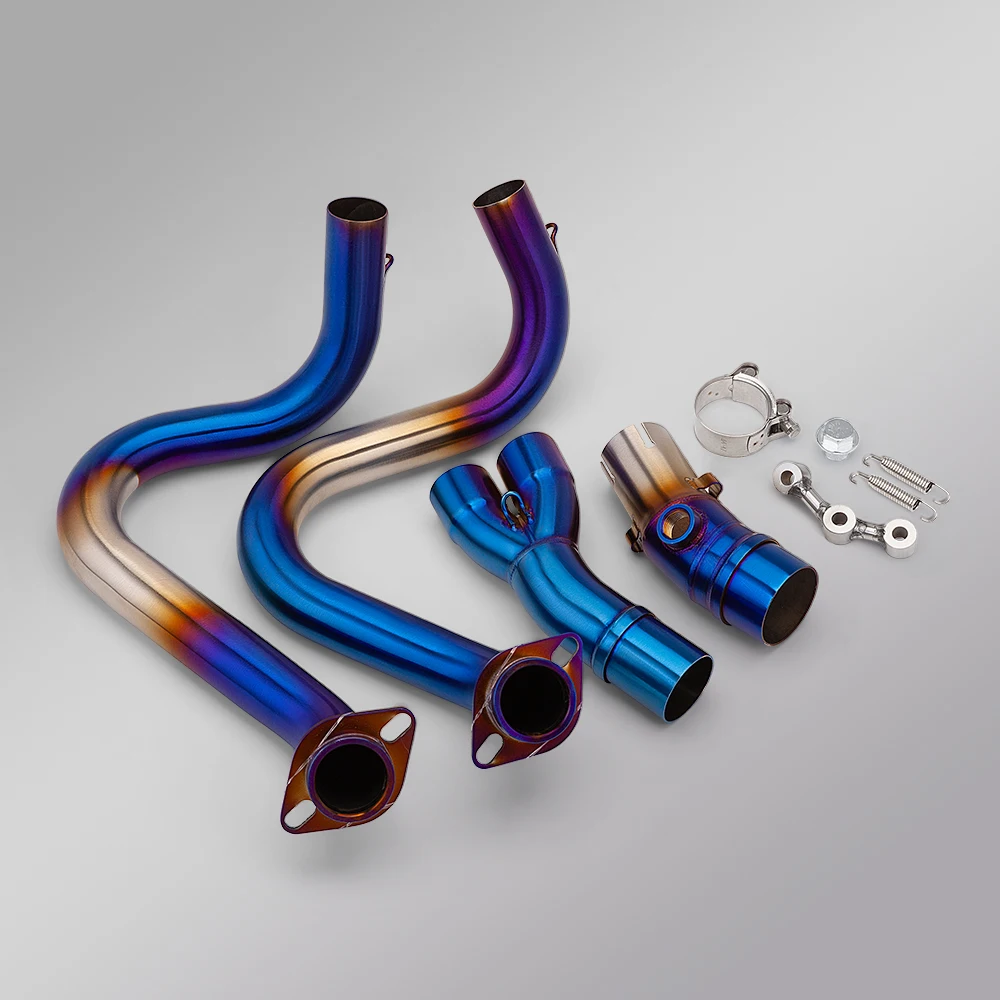 

Высокое качество ER6N ER6F ER-6N модифицированная выхлопная система мотоцикла глушитель без шнуровки передняя соединительная труба выхлопная полная система