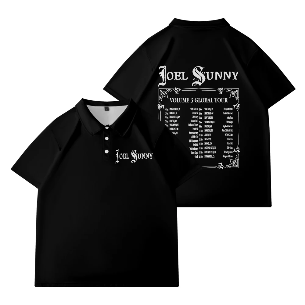 

Joel Sunny Merch Volume 3, футболки Global Tour для мужчин и женщин, повседневные стильные футболки-поло, рубашка для гольфа большого размера с короткими рукавами