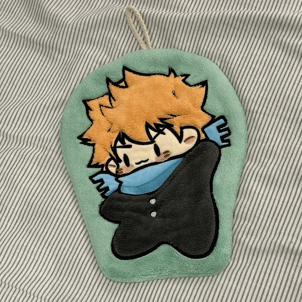 Anime Haikyuu!! Shoyo Hinata Sugawara Koushi Cosplay Cartoon Hand Towel Graduation Xmas Birthday Gift Ornament