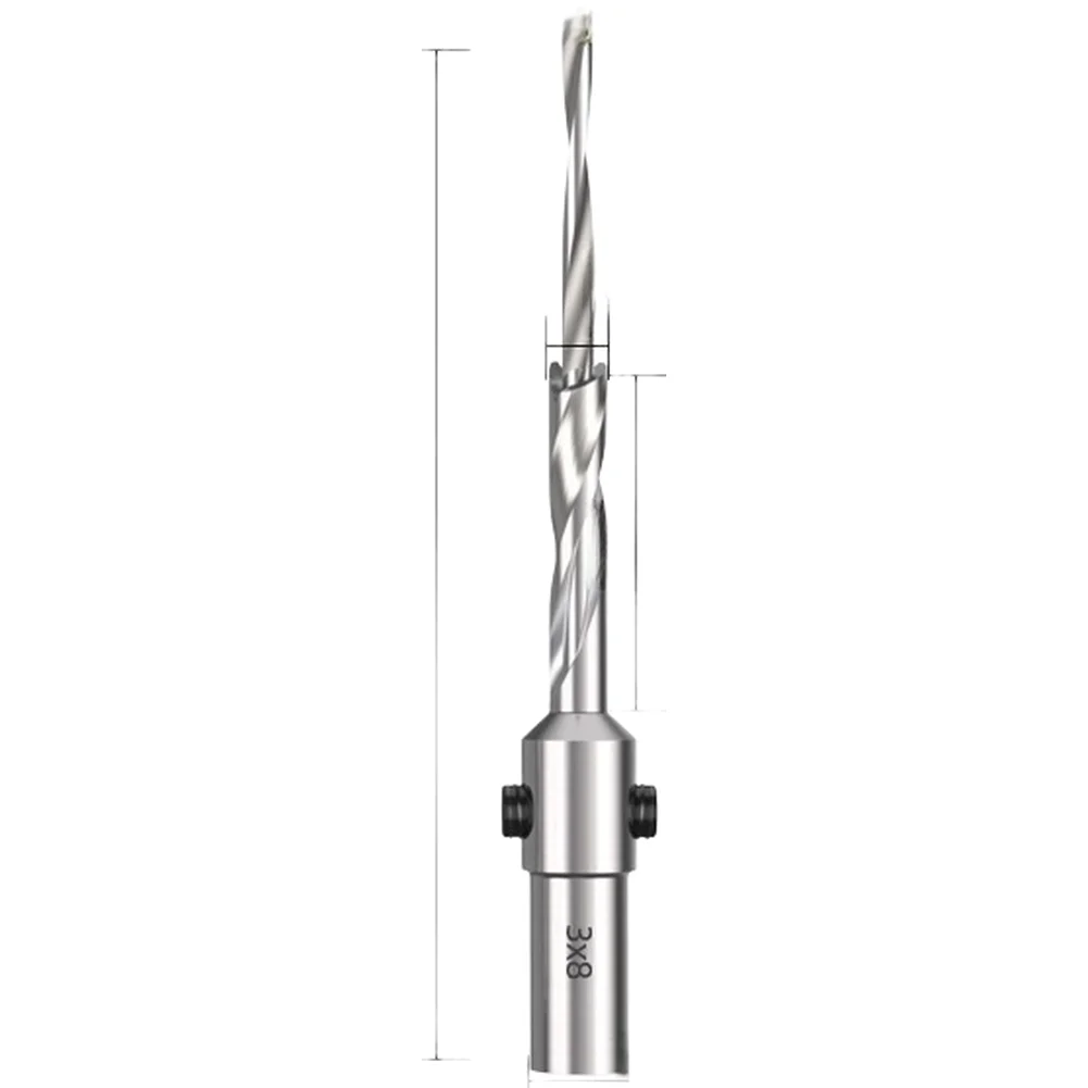 Adjustable Depth Control Drill Spiral for flute Drill Step Drill Bit Long-Lasting Sharpness Smooth Cutting Two-Stage Countersink