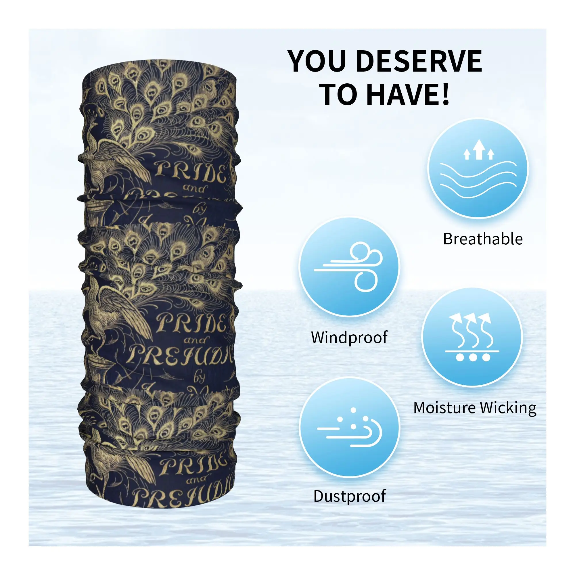 فخر وتحامل الطاووس ريشة الشتاء عقال الرقبة أدفأ النساء الرجال التنزه الصيد وشاح أنبوبي الحيوان الوجه باندانا الجراب #3