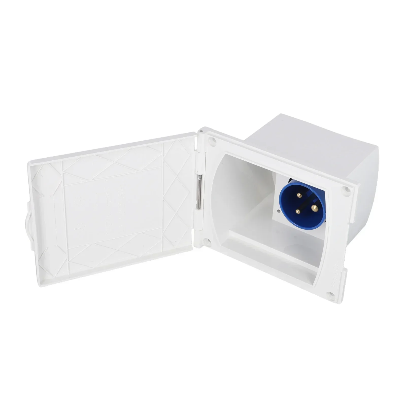 soquete-de-carga-de-interface-de-alimentacao-preto-cee-einspeisestecker-caravan-camping-eckig-schwarz-einbaudose-branco-wohnmobil