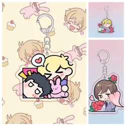 6CM Anime Ouran High School Host Club Keychain Model Cosplay Charm Characters Ornament Accessories Goods Collection Gifts