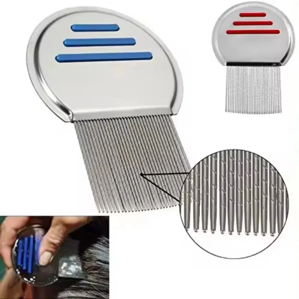 1pcs High Quality Terminator Lice Comb Nit Free Kids Hair Rid Headlice Stainless Steel Metal Teeth Remove Nit Brush Free Ship