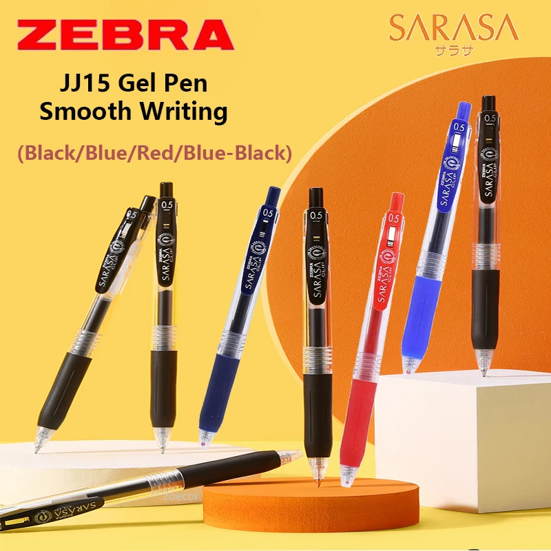 Zebra Colored Gel Ink Pens JJ15 Sarasa Press High Capacity Refillable Smooth Writing Pen Set Office Study Notes Exam Stationery