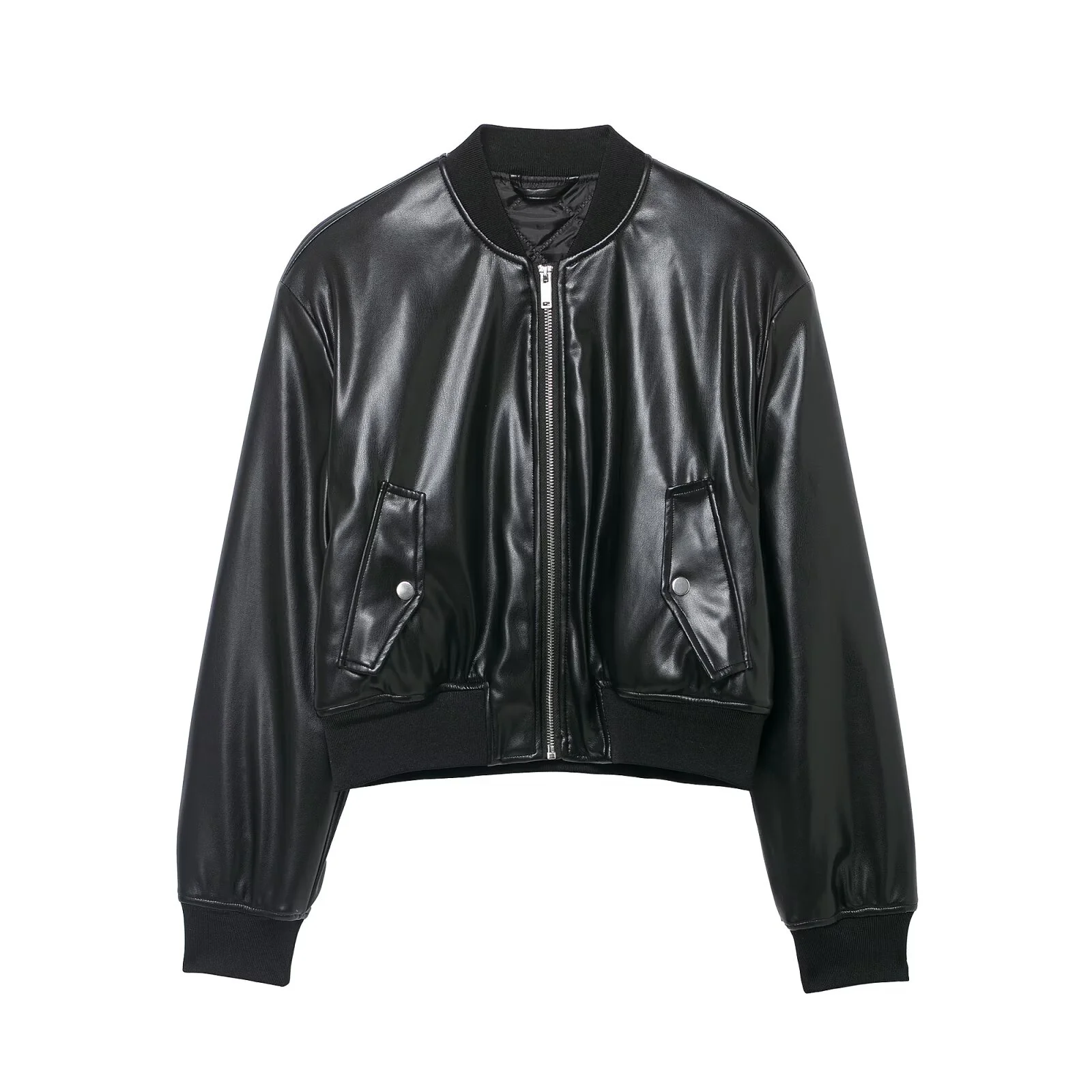 

2025 Winter New Women's Casual Fashion Simple Elegant Versatile Sweet Loose Biker Style Coated Short Jacket