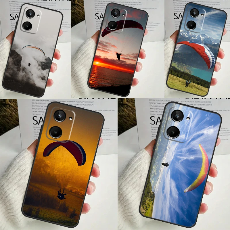 Paragliding Sport Case For Realme 9 10 11 12 Pro Plus GT5 GT Neo5 C21Y C25s C30 C31 C33 C35 C51 C53 C55 C67