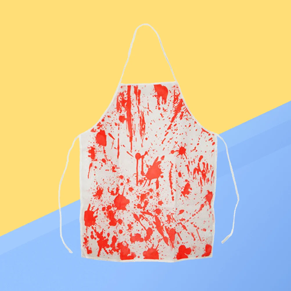 

Halloween Apron Bloody Horror Style One Size Fits Most Adult and Cosplay Kitchen Cook Chef Costume Party Decoration Prop