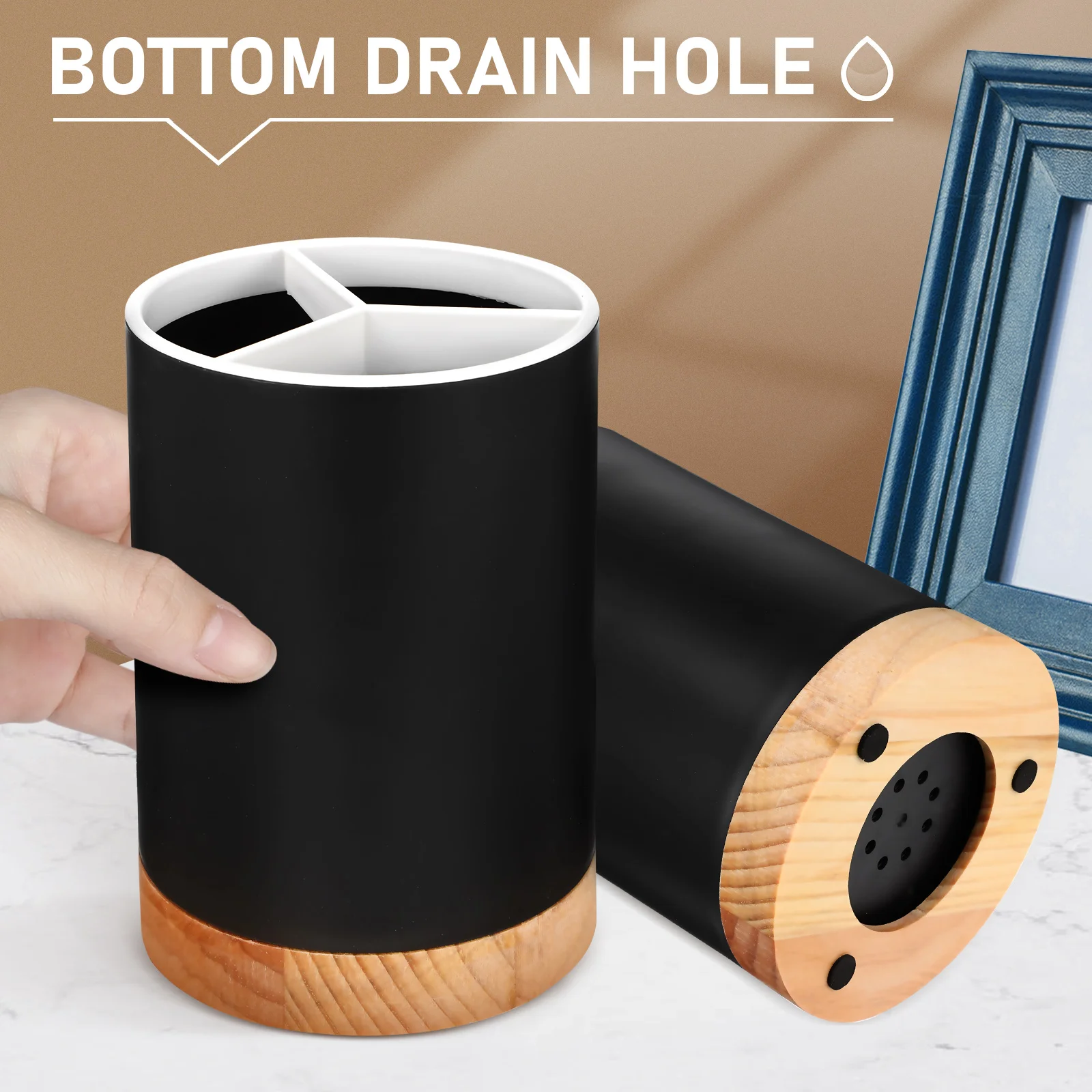 

Cutlery Storage Bucket Chopstick Holder Chopsticks Eating Utensil Holders for Table Countertop