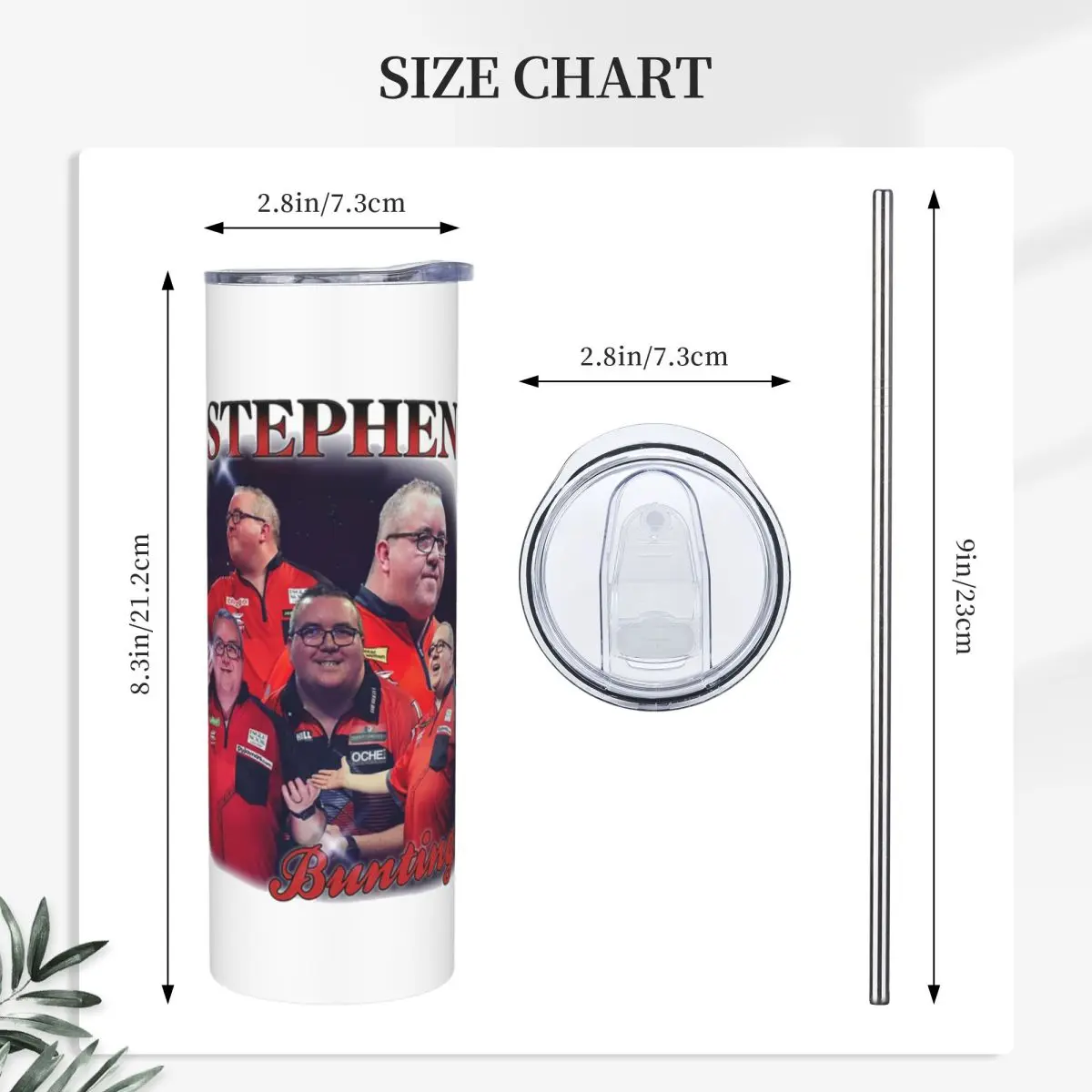 Stephen Bunting Bootleg Darts Stainless Steel Tumbler Vacuum Insulated Mug Thermal Cold Cup Straws With Lid 20oz