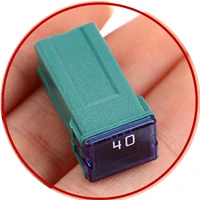 【F】مصهر مربع صغير 32V 20A 25A 30A 40A 50A60A فيوز سيارة مع صندوق بلاستيكي