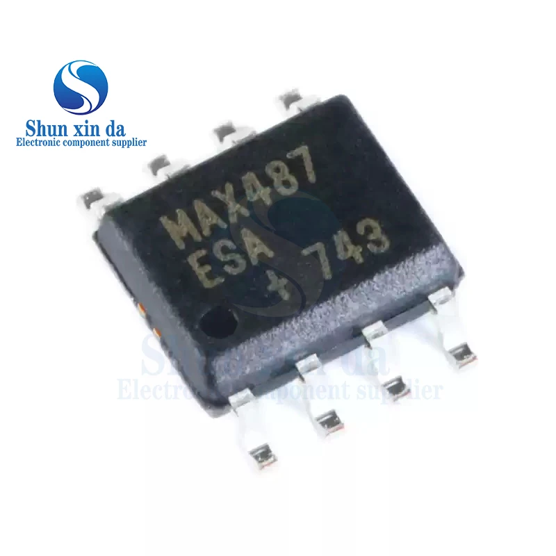 10PCS MAX487 MAX487CPA MAX487EPA MAX487CSA MAX487ESA DIP-8 SOP-8 SMD RS-485/RS-422 Transceivers IC