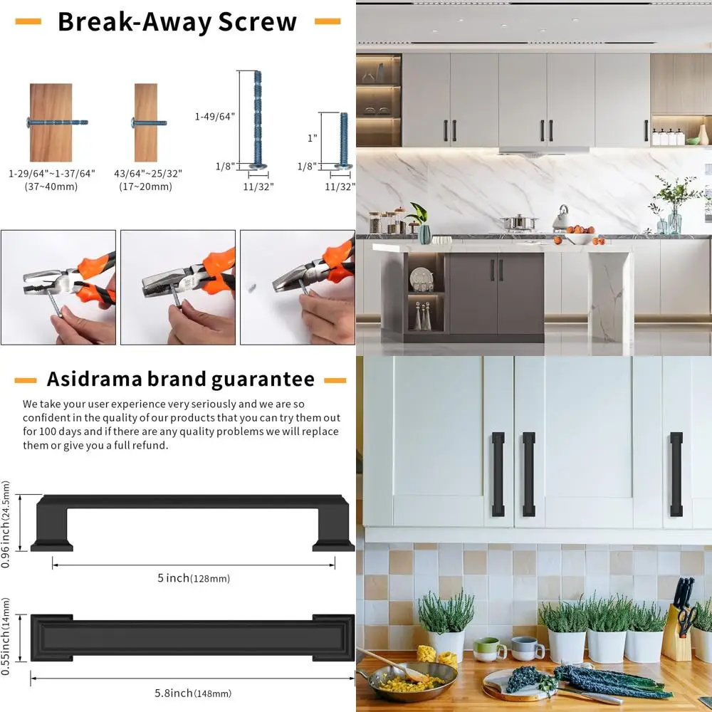 5-Inch Matte Black …