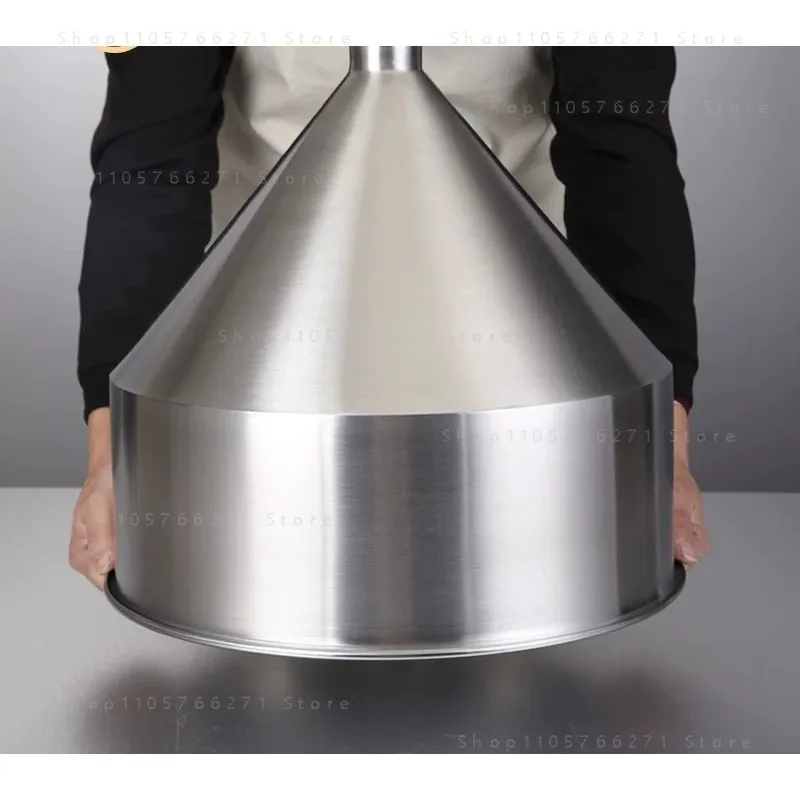 Thick 304 Stainless Steel Funnel Filling Machine Food Machinery Hopper Feeding and Blanking Funnel 51mm  Capacity : 20 L