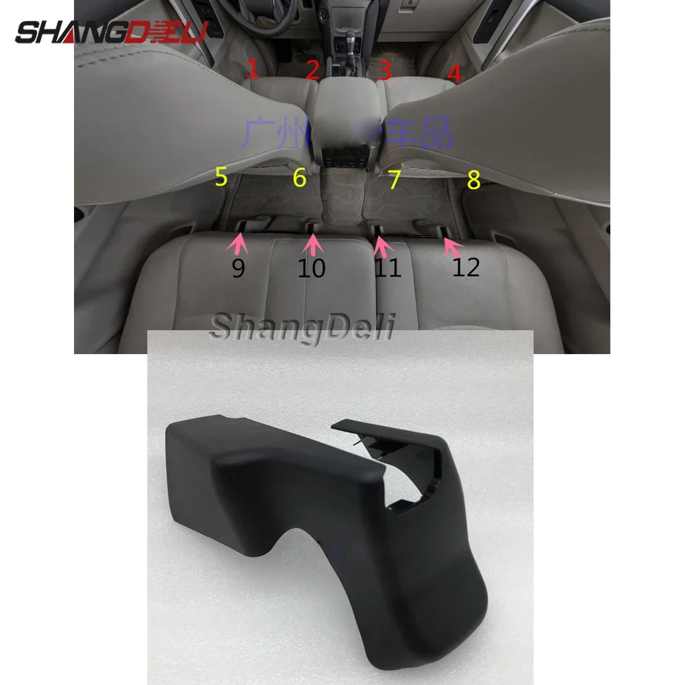 

Black Color for 7-Seat Model Front Seat Rear Foot Trim Cover Rear Base Screw Cover for Toyota land Cruiser Prado 150 2010-2020