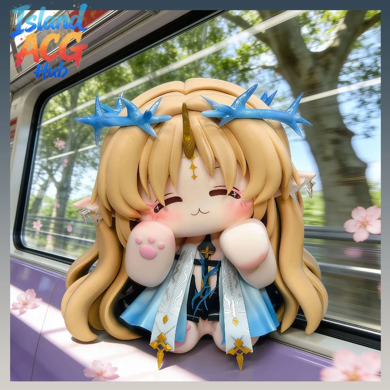 

Wuthering Waves Big Card Cat Plush Doll Figure for Desktop Decor Anime Game Character Collectible Toy Gift for Fans