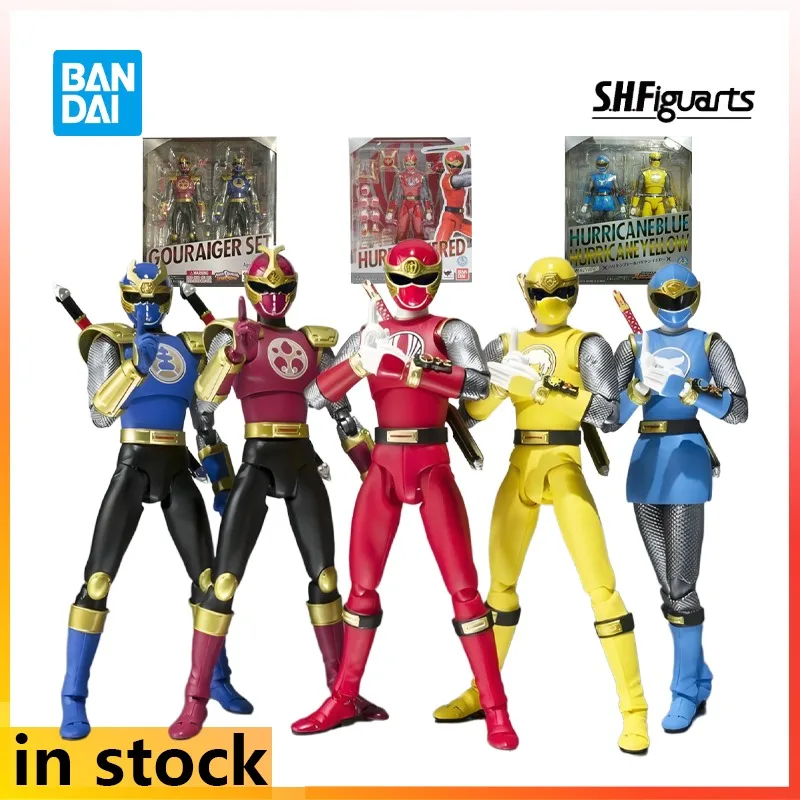 Bandai Original S.H.Figuarts Finished Movable Doll Series Wind Endurance Team Anime Action Figure Model Toys Gifts for Boys