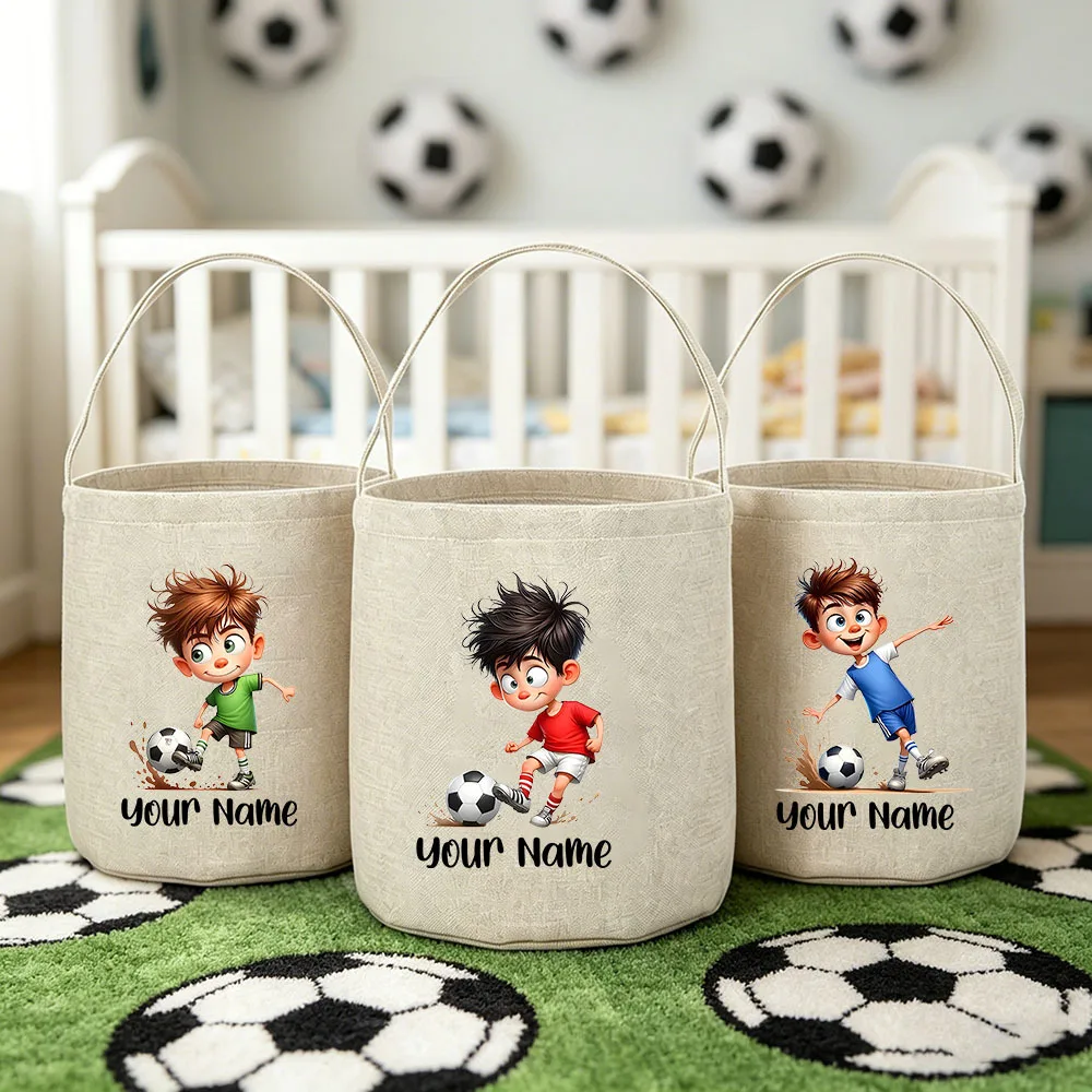 Personalized Football 2026 Soccer2026 Print Tote Handbag Personalized Name Tote Handbag Custom Children's Gift Baby Shower Gifts