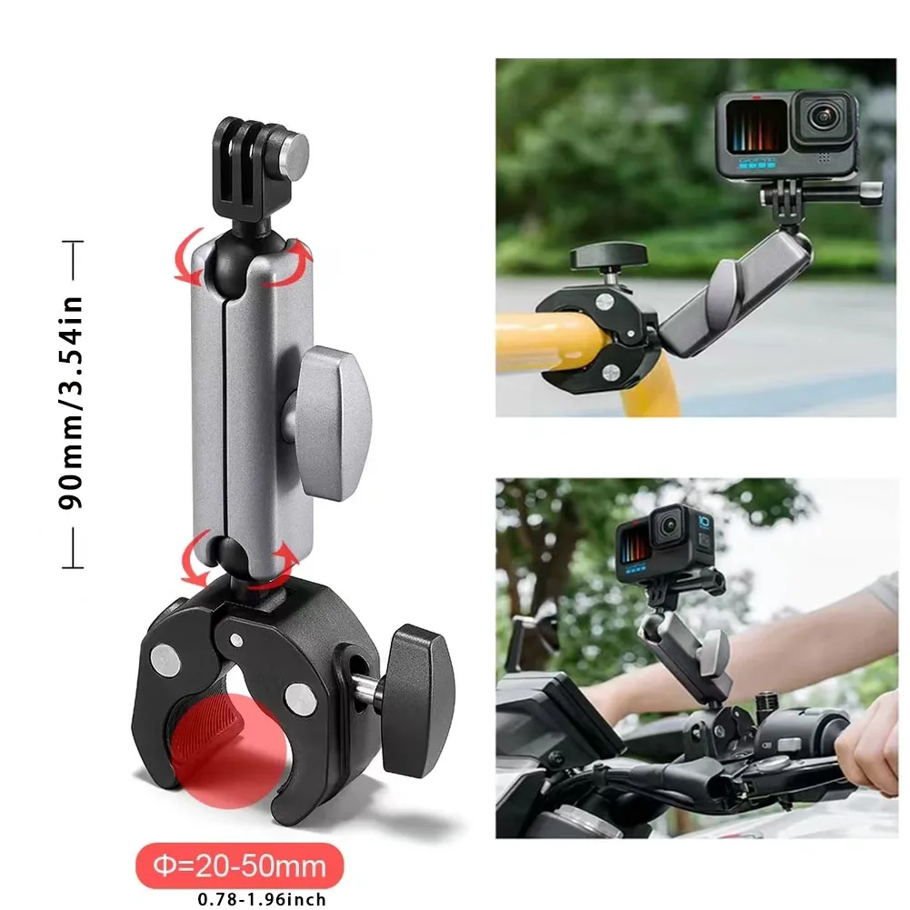 360° Camera Motorcycle Handlebar Mount Selfie Stick Bicycle Monopod for GoPro Hero Insta360 Dji Osmo Action Camera Accessories