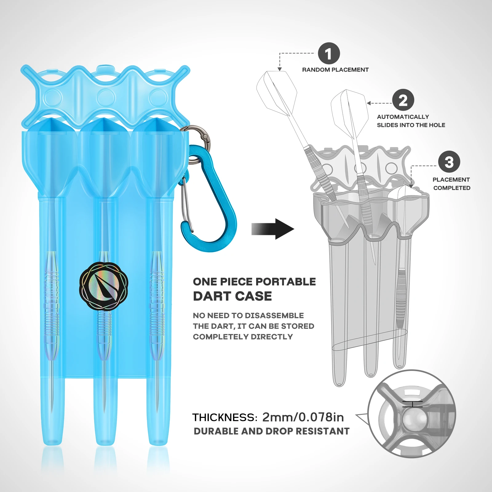 Professionele rvs dartset met extra shafts en dartflights_voghion.com