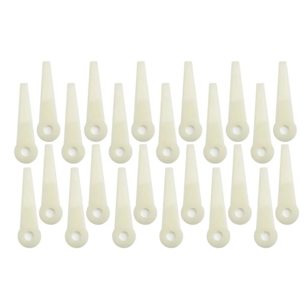 24pc Plastic Cutting Blades for 6-3 20-3 10-3 41-3 Trimmer Head Replacements Suitable for String Trimmer Maintenance