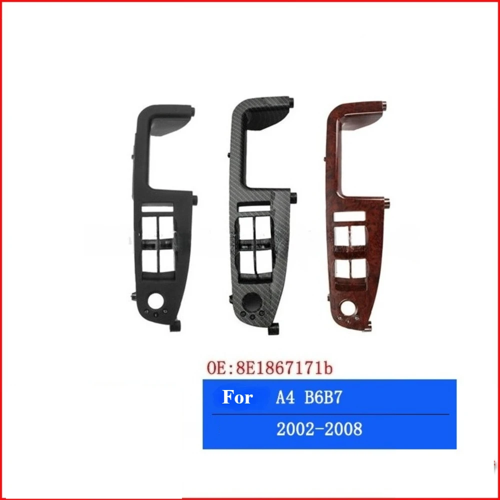 Car Window Switch Panel Trim Black Color 8E1867171B For Audi A4 B6 B7 RS4 2001 2002 2003 2004 2005 2006 2007 2008 Car Styling