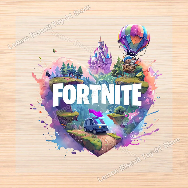 ملصق نقل الحرارة من سلسلة Fortnite ملابس ألعاب ساخنة يمكنك صنعها بنفسك لتزيين الكرتون والحديد على الرقع هدايا عيد الميلاد