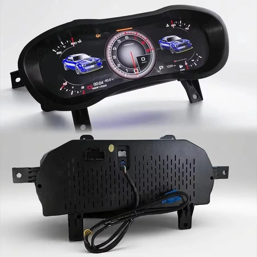 12.3 Digital LCD Instrument Cluster For Dodge Challenger 2012-2018 Featuring A Bumblebee UI Supporting CarPlay Car Accessories