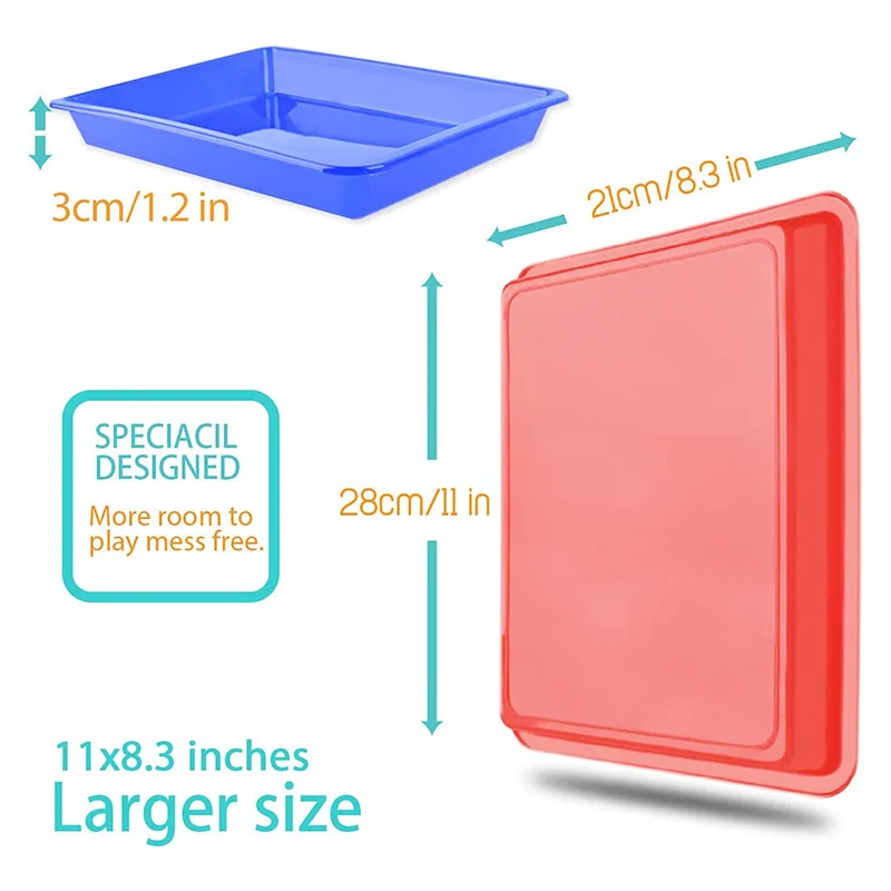 5pcs Rectangular Fruit Dessert Pallet Plastic Storage Tray Food Bread Pan Household Plates Kitchen Supplies Hotel Tray