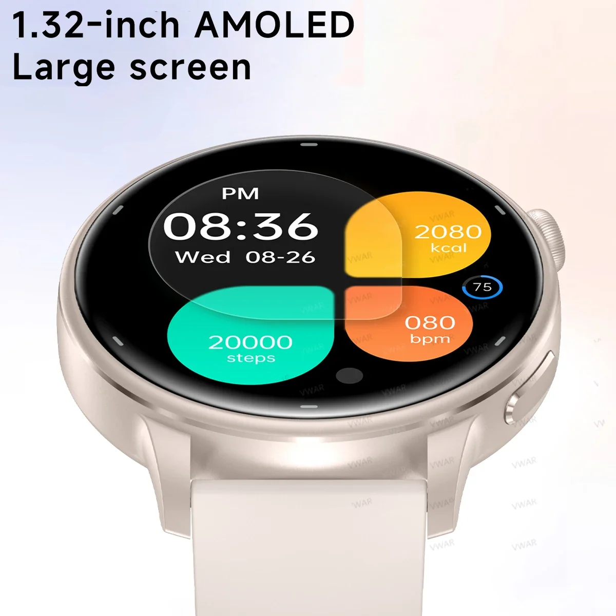 VWAR 2026 New GPS Smart Watch For Women AMOLED HD Screen Watches IP68 Waterproof Heart Rate Monitor Ladies Utra-thin Smartwatch