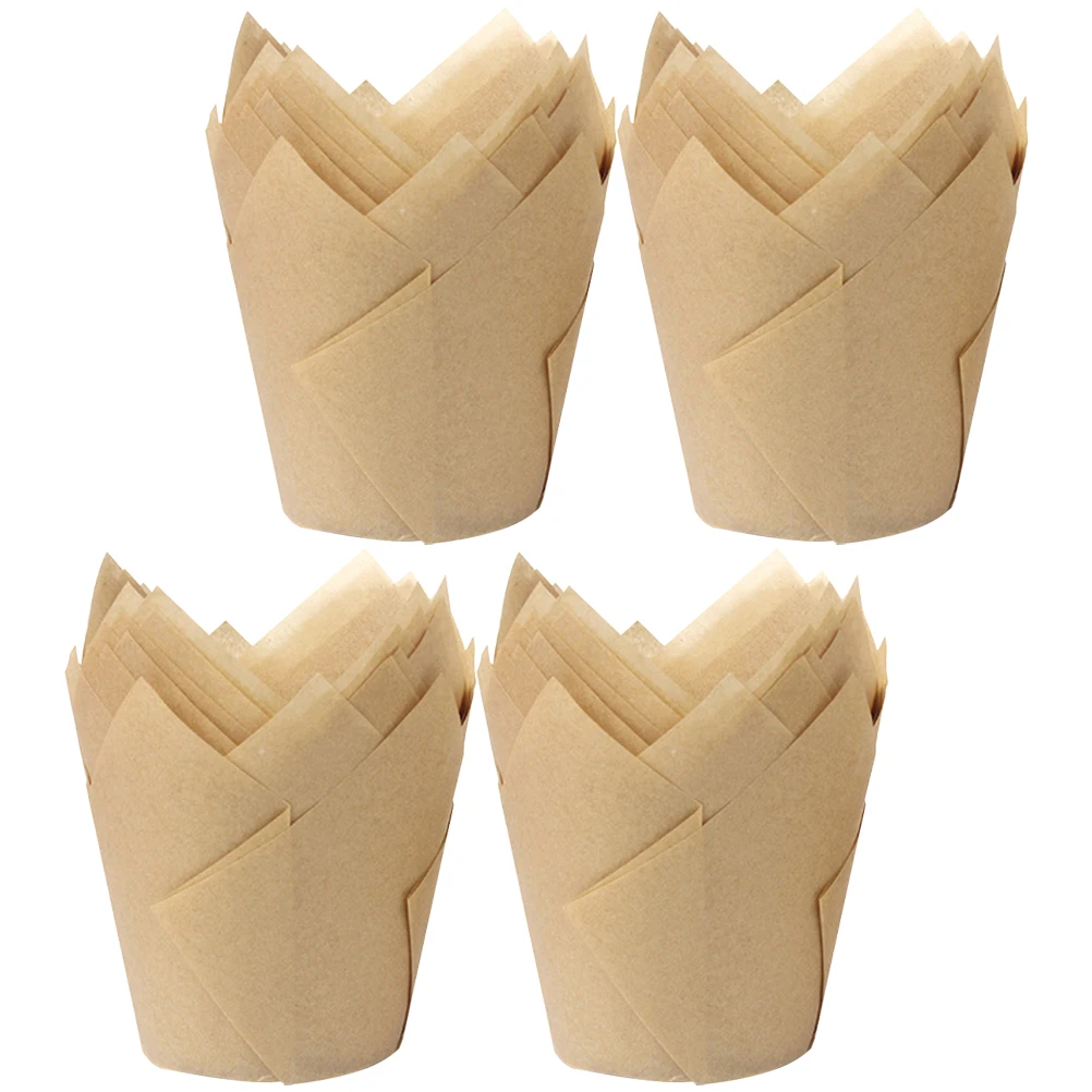 

200 Pcs Wrapper Cake Cups Cupcake Tray Small Food Grade Greaseproof Paper Liners