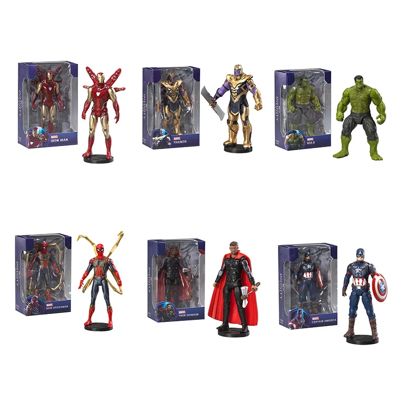Wunder Rächer exquisite handgemachte Thanos Iron Man Kapitän Amerika Thor Krieg Maschine Hulk Spider Man Modell Spielzeug Weihnachts geschenk – Detail 5