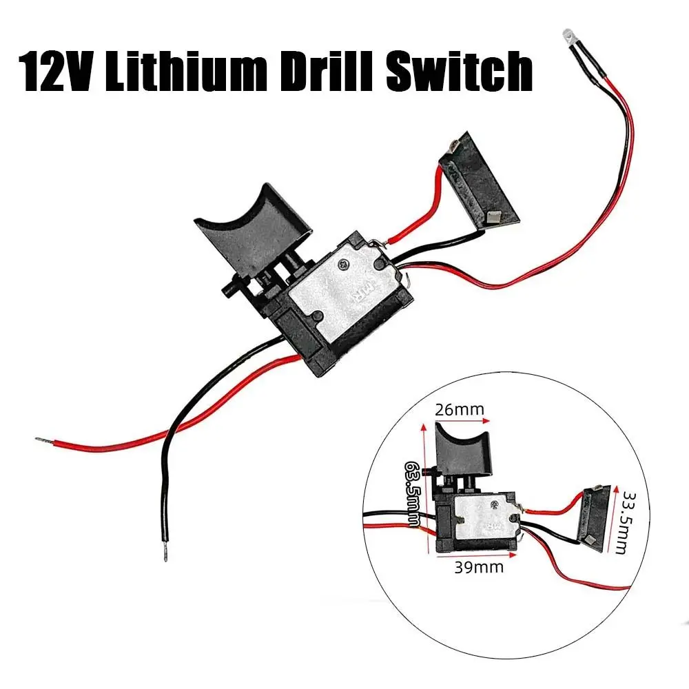 منظم مفتاح إيقاف التشغيل الأسود الجديد مع مفاتيح التحكم في سرعة المصباح زر الزناد الاحترافي الحالي الكبير لماكيتا