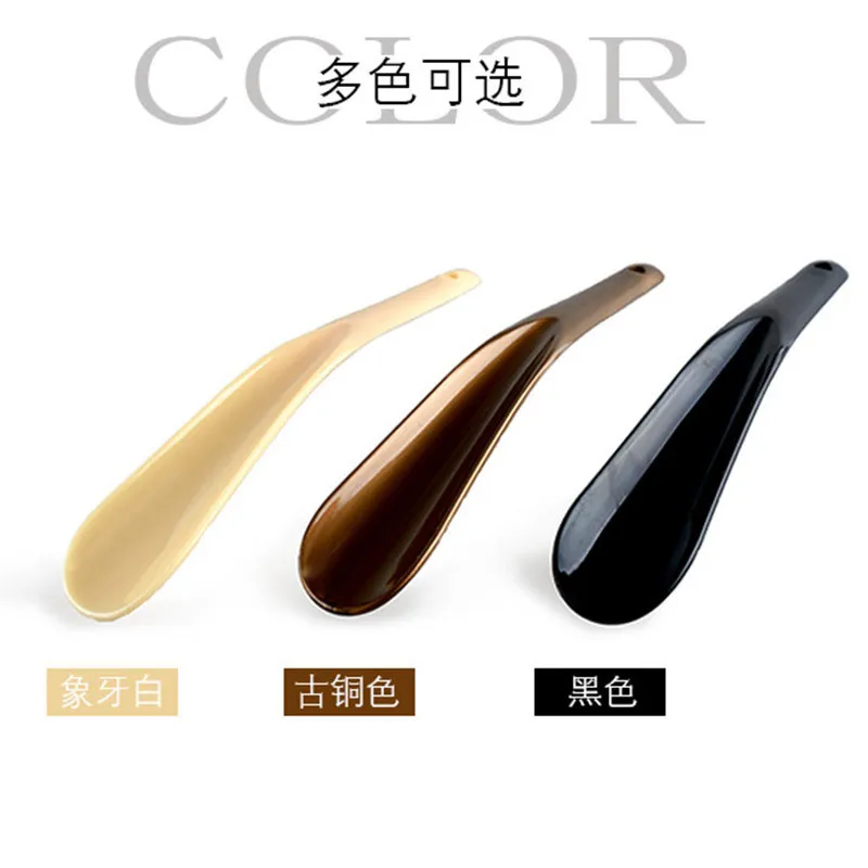 Fashion Style 1pcs 19cm Shoe Horns Professional Plastic Shoe Horn Spoon Shape Shoehorn Shoe Lifter