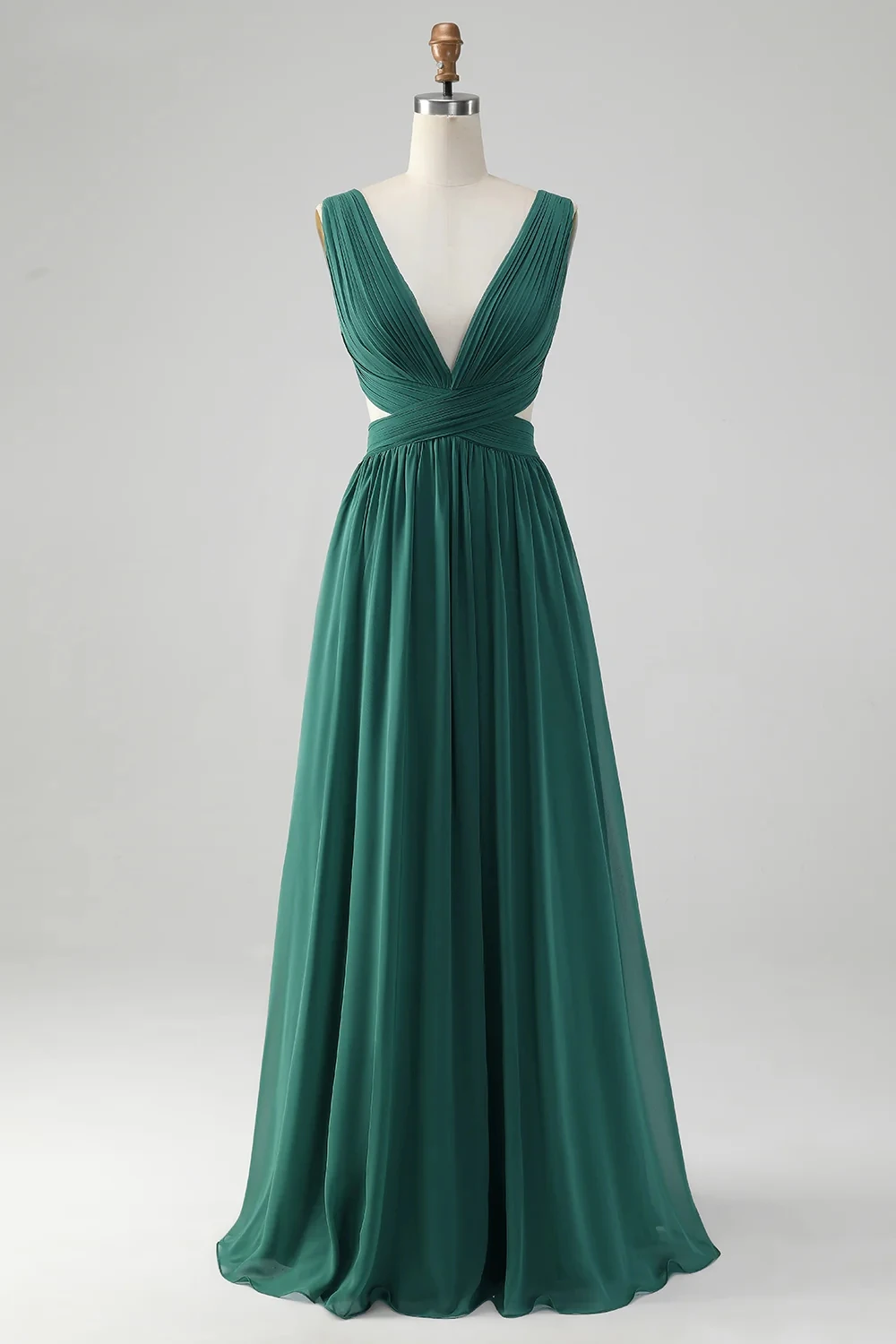 

Sexy Deep V-neck Prom Party Dress Women Chic Cross Slim Waist Design Summer Evening Long Dresses 2024 Popular Chiffon Vestido
