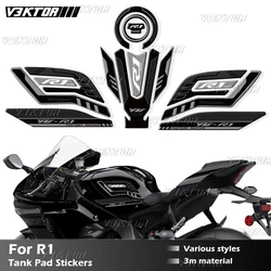 R1 Fuel Tank Sticker Oil Gas Cap 3D Decal Cover Protector Waterproof For R1 YZF-R1 yzf r1 yzf r1m 2015-2023