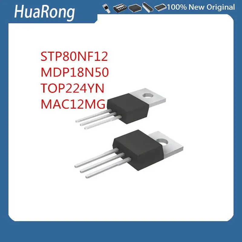 20PCS/LOT    STP80NF12   P80NF12    MDP18N50   18A 500V    TOP224YN   TOP224Y   TOP224    MAC12MG   MAC12M    600V 12A    TO-220