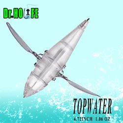 Dr.Holife 5PCS / LOT Unpainted Topwater Blanks Lure Artificial Hard Bait 12CM 30G Wings Topwater Fishing Lures For DIY