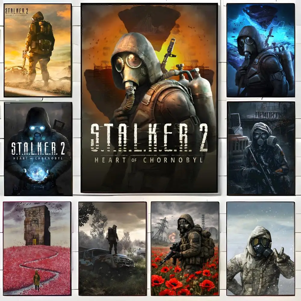 Hot Video Game S-stalker 2 Poster HD Home Decor Sticky Wall Waterproof Home Living Room Bar Aesthetic Decor