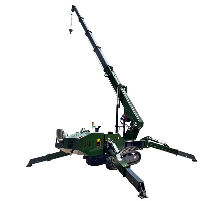 Powered  Hydraulic Crane Lifting Equipment Mini Crane Folding Crawler Spider Cranes