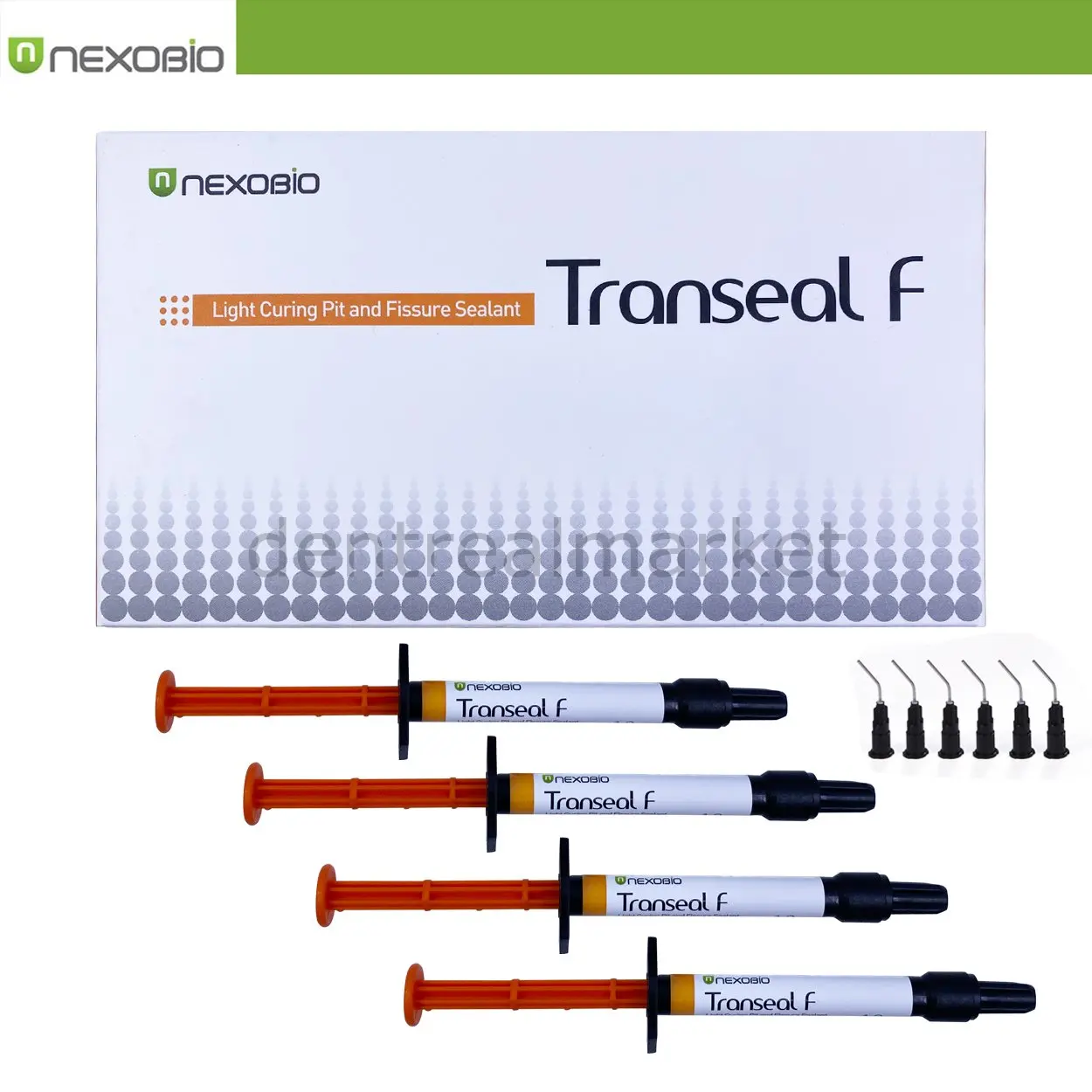 Nexobio - TranSeal F Fissure Sealant -Light Curing Pit and Fissure Sealant - 4*1.2 ml