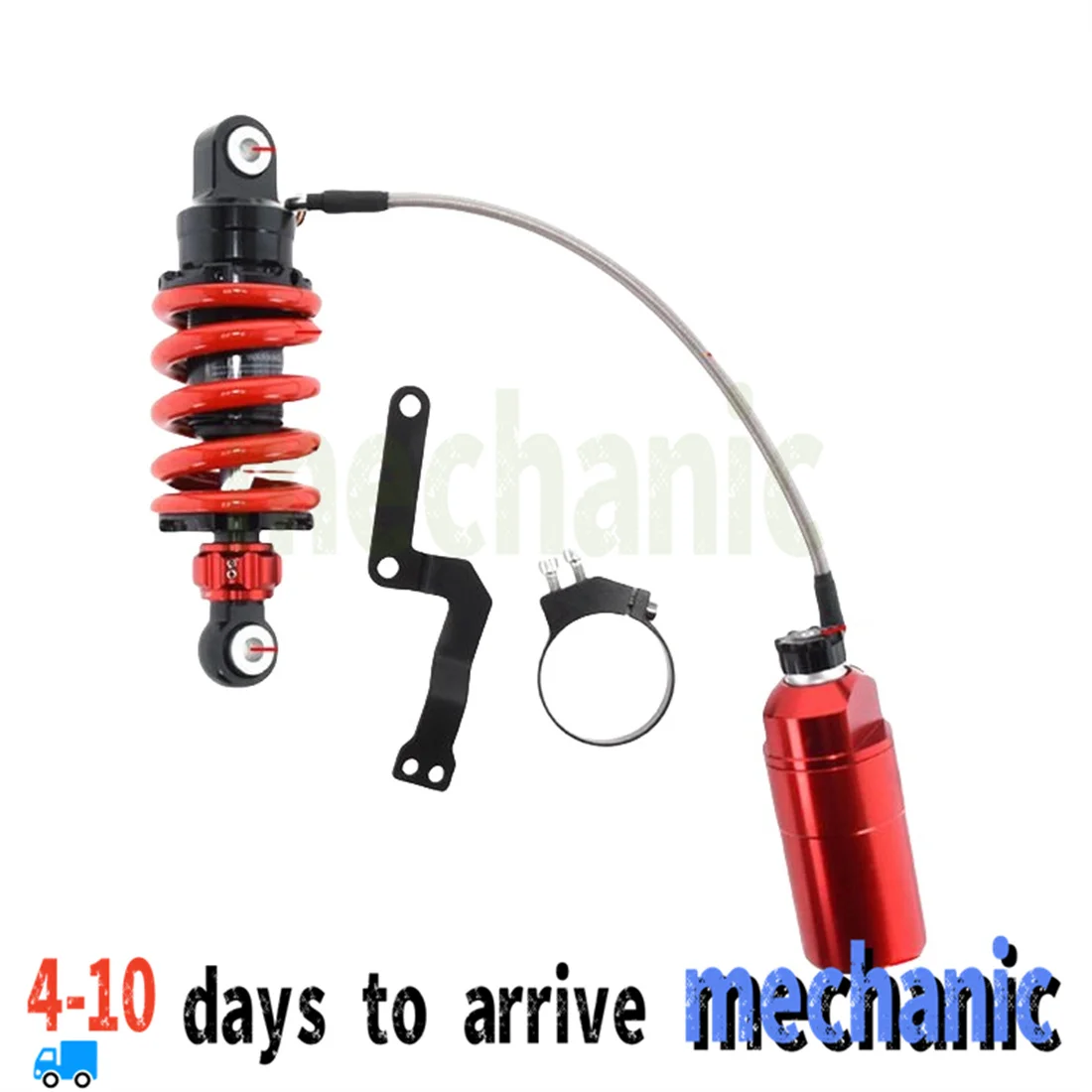 

A PAIR For Motorcycle rear shock absorber modified with external gas cylinder airbag LC damping adjustable 205mm rear suspension