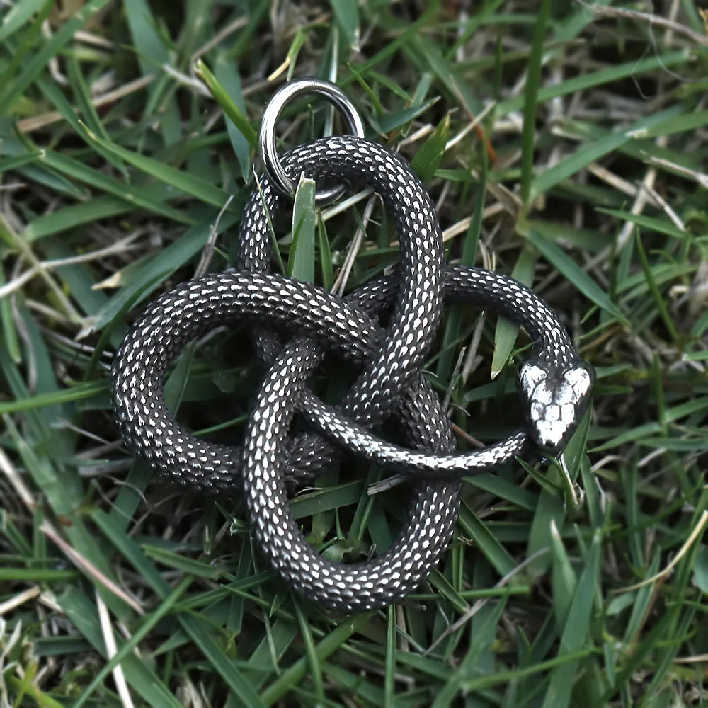 Neue Herren 316l Edelstahl heftigen Schlangen kopf Anhänger Halskette für Jugendliche Tier Punk Biker Schmuck Geschenk versand kostenfrei 5,0